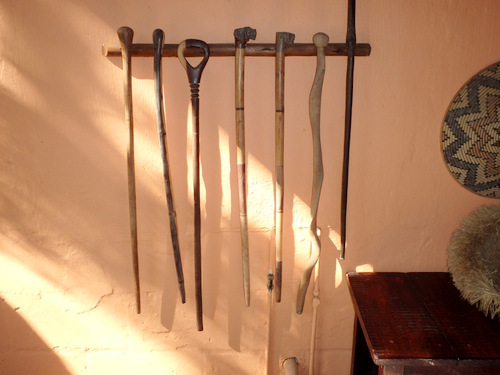 A collection of Walking Sticks.